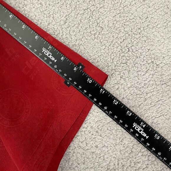 VTG Clench 701 Jeans Shirt Red Casual Y2K Skater Short Sleeve AOP Button Down - Picture 11 of 11